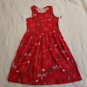 Canada Day dress size 4 racer back